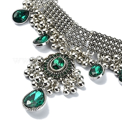 Set di gioielli a goccia con strass&nbsp;SJEW-D011-02AS