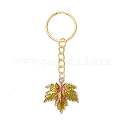 Colgante de aleación de esmalte con forma de hoja de arce&nbsp;KEYC-JKC01394