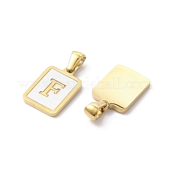 Placcatura ionica (ip) 304 acciaio inossidabile pavé pendenti a conchiglia&nbsp;X-STAS-G327-01G-F