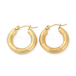 Orecchini a cerchio in acciaio inossidabile 304 per donna&nbsp;EJEW-U046-03G