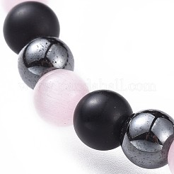 Bracciali elasticizzati cat eye&nbsp;BJEW-JB04591-03