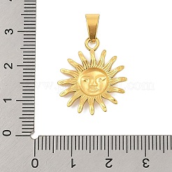 Pendentifs en acier inoxydable 304 avec placage ionique (IP)&nbsp;STAS-D112-06G