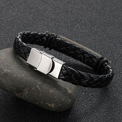Hohlkreuz-Armband mit Lederkordeln&nbsp;PW-WG26645-01