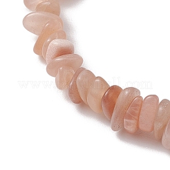 Braccialetti elasticizzati da donna con perline di pietra solare naturale&nbsp;BJEW-JB10688-02