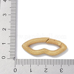 Gestellware Messing Micro Pave Zirkonia Twister Spangen&nbsp;KK-NH0002-17G-02