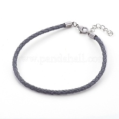 Création de bracelet tressée en cuir&nbsp;MAK-L018-05
