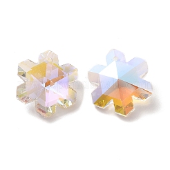 Galvanisieren transparente Glas-Anhänger&nbsp;GLAA-A008-05D