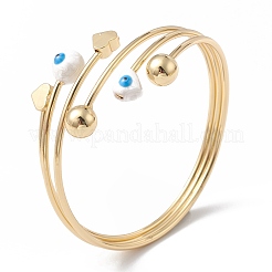 Bracelets manchette en laiton&nbsp;BJEW-A134-01G-08
