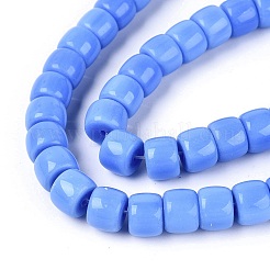 Chapelets de perles en verre opaques&nbsp;GLAA-Q106-02A-B02