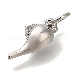 Estante de placas micro latón allanan charms de circonio cúbico&nbsp;KK-I720-64P
