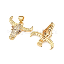 Ottone micro spianare pendenti zirconi&nbsp;KK-F919-39B-G