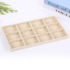 Assiettes à bijoux rectangulaires en bois&nbsp;AJEW-WH0348-804