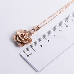 Collane vintage in acciaio inossidabile con ciondolo a forma di fiore per donna&nbsp;TN5325