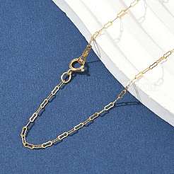 Lange ovale Gliederkettenhalsketten aus Messing für Damen und Herren&nbsp;NJEW-Z068-05G