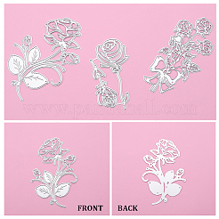 3 Stück 3 Stile Stanzschablonen aus Kohlenstoffstahl für DIY-Vorlagen&nbsp;DIY-GF0007-91