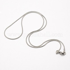 Collares de cadena de serpiente de acero inoxidable 304 para hombre&nbsp;LS-NJEW-M065-B-01