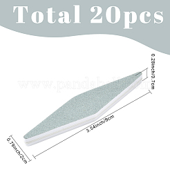 20 Stück silberne Polierstreifen aus PVC-Schwamm&nbsp;PVC-SC0001-18