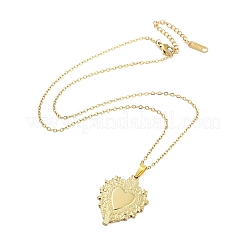Colliers avec pendentif en acier inoxydable 304 du Sacré-Cœur&nbsp;NJEW-G083-02A-G