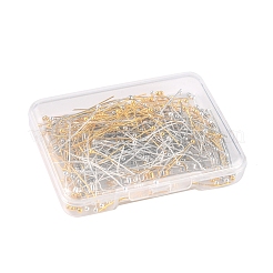 255 Stück 3 Farben Kugelkopfstifte aus Messing&nbsp;KK-FS0001-07