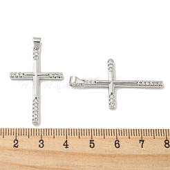 Gestell Messing micro ebnen Zirkonia Anhänger&nbsp;KK-F869-07P