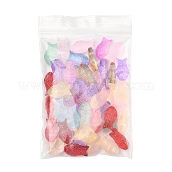 50pcs transparente sprühlackierte Glasperlen&nbsp;GLAA-FS0002-06J