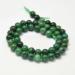 Chapelets de perles en jade africaine naturelle&nbsp;G-K091-6mm