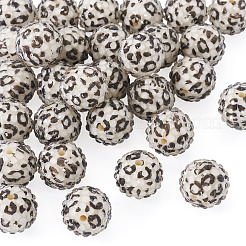 30 pz perle tonde rhinestone della resina&nbsp;OACR-TA0004-28A