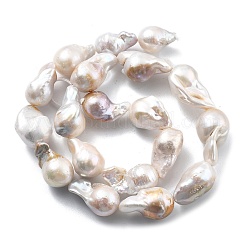 Brins de perles naturelles nucléées&nbsp;PEAR-B004-15K-02A