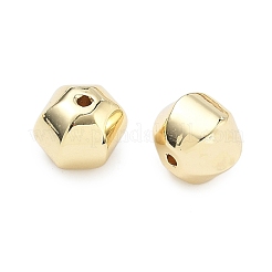 Hexagon Messingperlen&nbsp;KK-C251-19G