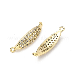 Messing-Mikropavé-Anhänger mit klaren Zirkonia-Pferdeaugen&nbsp;KK-P345-69G
