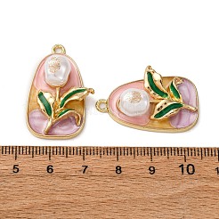 Pendentifs en émail en alliage doré&nbsp;ENAM-B028-38KCG-03
