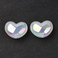 Placage uv perles acryliques irisées arc-en-ciel&nbsp;X-OACR-H015-02