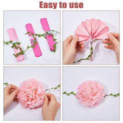 2 guirlande en papier pour décorations de fête&nbsp;AJEW-WH0752-354B