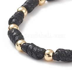 Braccialetto con ciondolo a croce turchese sintetico (tinto).&nbsp;BJEW-TA00182-02