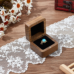 Coffrets cadeaux magnétiques avec anneau en bois&nbsp;CON-WH0086-146