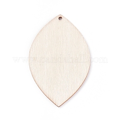Pendenti per orecchini in legno bianco non finito&nbsp;WOOD-WH0100-28