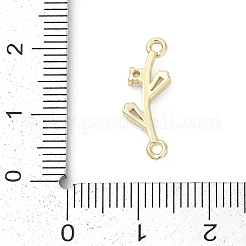 Ciondoli connettore in ottone chiaro con zirconi cubici&nbsp;LS-KK-Z094-06G-02