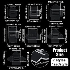 7 Stück Acryl-Vorlagen&nbsp;DIY-BC0016-75