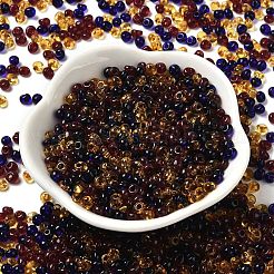 Perles de rocaille en verre de couleurs transparentes&nbsp;SEED-P006-02A-10