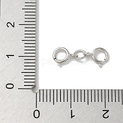 925 Doppelfederringverschluss aus Sterlingsilber&nbsp;STER-R003-07P