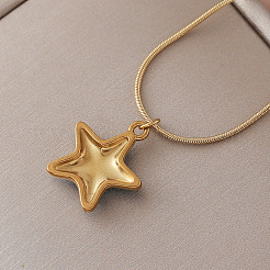 Colliers pendentifs vintage océan en acier inoxydable 304 émaillé en forme d'étoile de mer pour femmes&nbsp;LS-FT5866