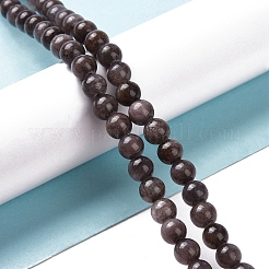 Abalorios de jade natural de mashan hebras&nbsp;DJAD-6D-34