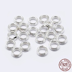 925 geteilte Biegeringe aus Sterlingsilber&nbsp;STER-F036-01S-1x8mm