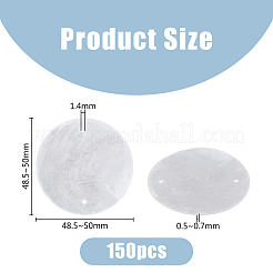 150 Stück natürliche Muschelscheiben-Verbinder-Charms&nbsp;SSHEL-DC0001-03