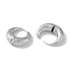 Ohrstecker aus Messing mit Strukturring für Damen&nbsp;EJEW-H006-04G