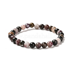 Turmalina naturales pulseras del estiramiento de abalorios&nbsp;LS-BJEW-K233-02A-03