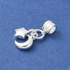 925 europäische baumelnde Charms aus Sterlingsilber&nbsp;STER-H115-01S