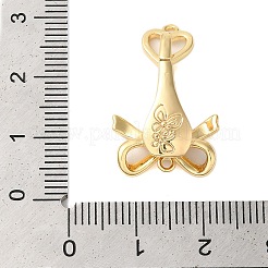 Messing Micro Pave klare Zirkonia Falte über Verschlüsse&nbsp;KK-S382-03G