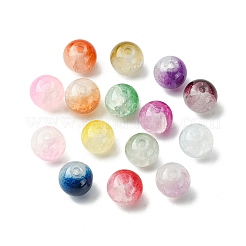 375 Stück 15 Farben Crackle-Backfarbe Imitations-Jade-Glasperlen-Set&nbsp;DGLA-FS0001-06
