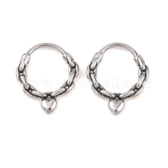 Boucles d'oreilles cartilage en acier inoxydable 316&nbsp;AJEW-C044-16A-AS